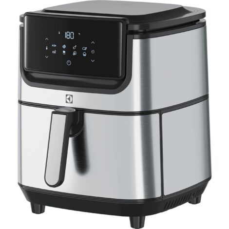 Electrolux E6Af1-6St Explore 6 Friggitrice Ad Aria, 8 Programmi Di Cucina Preimpostati Per Cucina Sana, Potenza 1800W, Argento Nero, ‎43 x 42.5 x 42.5 cm 7.3 Kg