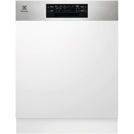 Electrolux EEA47201IX Einbaugeschirrspüler 13 Maßgedecke Energieklasse E 8 Programme Inverter-Motor AirDry-Technologie 60 cm Anti-Fingerprint-Edelstahlfront