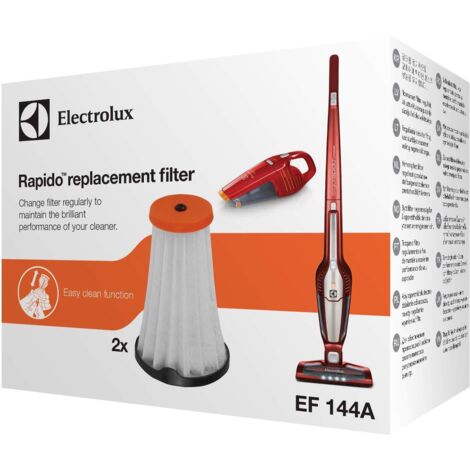 Electrolux EF144 – filtri di ricambio in carta per aspirapolvere New Ergorapido e New Rapido – set da 2 pezzi – compatibili con modelli ZB4106, ZB5104, ZB5106 e altri