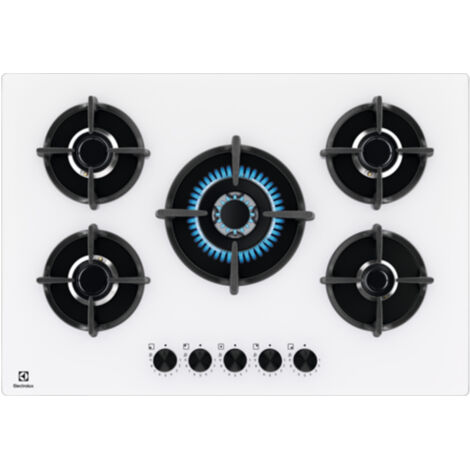 Electrolux EGG75372W White Integriertes 75 cm Gaskochfeld de 5 Zone(n)