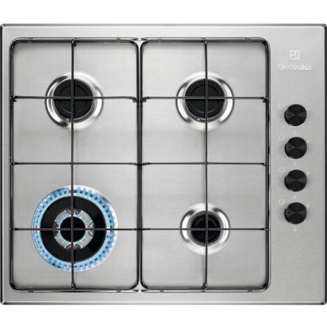Electrolux EGS6414X Piano Cottura a Gas Tripla Corona Acciaio Inox 60 cm