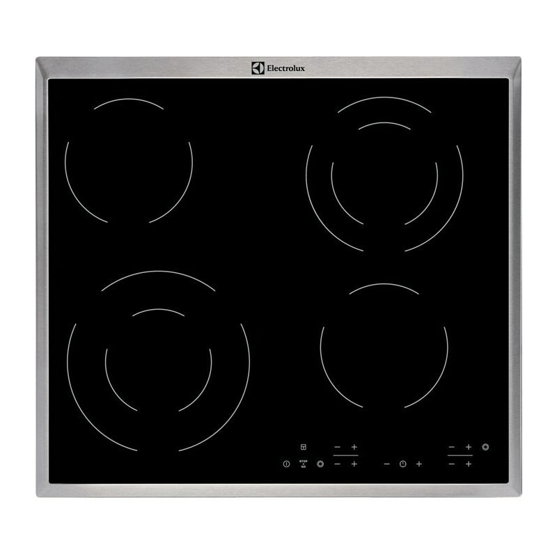 Electrolux - EHF6342XOK table de cuisson Noir Intégré (placement) Céramique 4 zone(s)