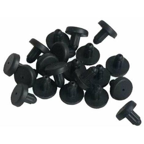 Lot de 20 butées en caoutchouc pour casseroles – Dimensions 10mm x 3mm – Fixation 4mm – Pour grilles de fours Electrolux et AEG - 20pcs