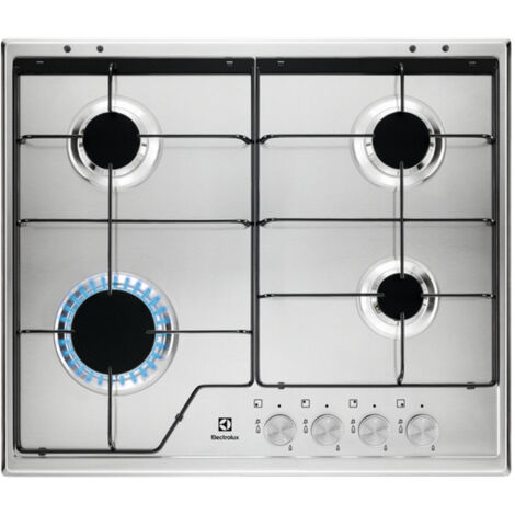 Electrolux KGS 6424 SX Piano Cottura a Gas 4 Zone SpeedBurner 60 cm Acciaio Inox