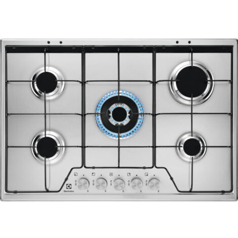 Electrolux KGS7534SX piano cottura Acciaio inox Da incasso 74 cm Gas 5 Fornelli