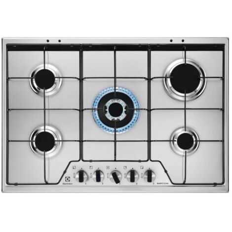 Electrolux KGS7534XX Acciaio inox Da incasso 74 cm Gas 5 Fornello(i)