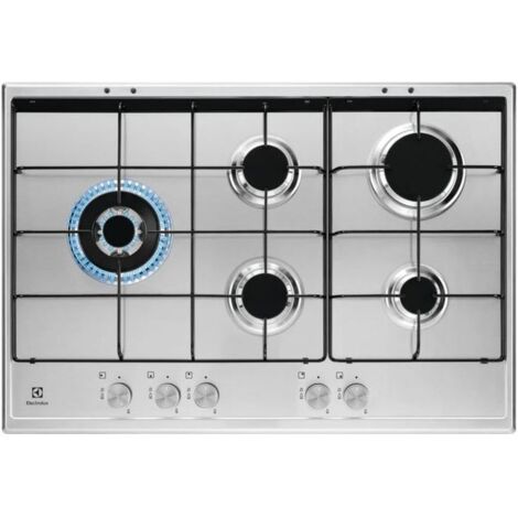 Electrolux KGS7564SX Inox Intégré 74 cm Gaz 5 Brûleurs