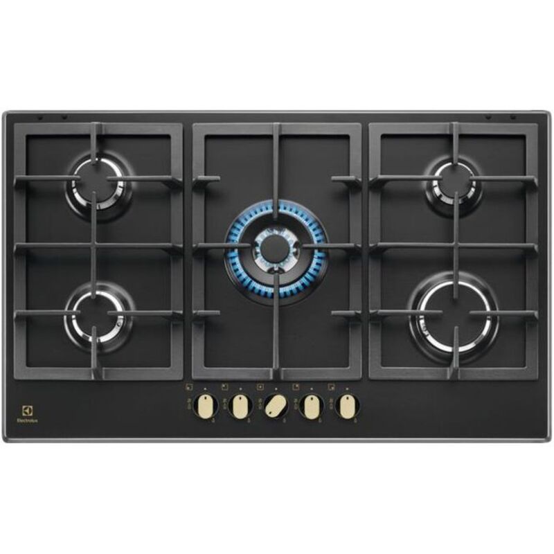 Electrolux – Plaque de cuisson gaz 87 cm – 5 brûleurs SpeedBurner – Brûleur Wok puissant – Allumage intégré – Économie d'énergie jusqu'à 20% Electrolux – Plaque de cuisson gaz 87 cm – 5 brûleurs SpeedBurner – Brûleur Wok puissant – Allumage intégré – Économie d'énergie jusqu'à 20%