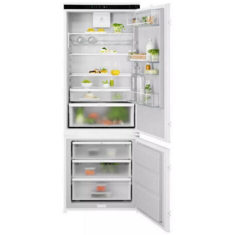 Electrolux KNR7TE75S Frigocongelatore Serie 700 GreenZone 710/696 188,4 cm. Capacità netta totale: 376 L. Cerniera porta: Destra. Classe climatica: SN-ST, Emissione acustica: 35 dB. Capacità netta ...