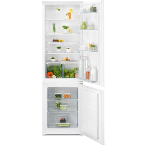 Electrolux KNS5LE18S Frigocongelatore Serie 500 ColdSense 177,2 cm. Capacità netta totale: 271 L. Cerniera porta: Destra. Classe climatica: SN-ST, Emissione acustica: 34 dB. Capacità netta frigorif...