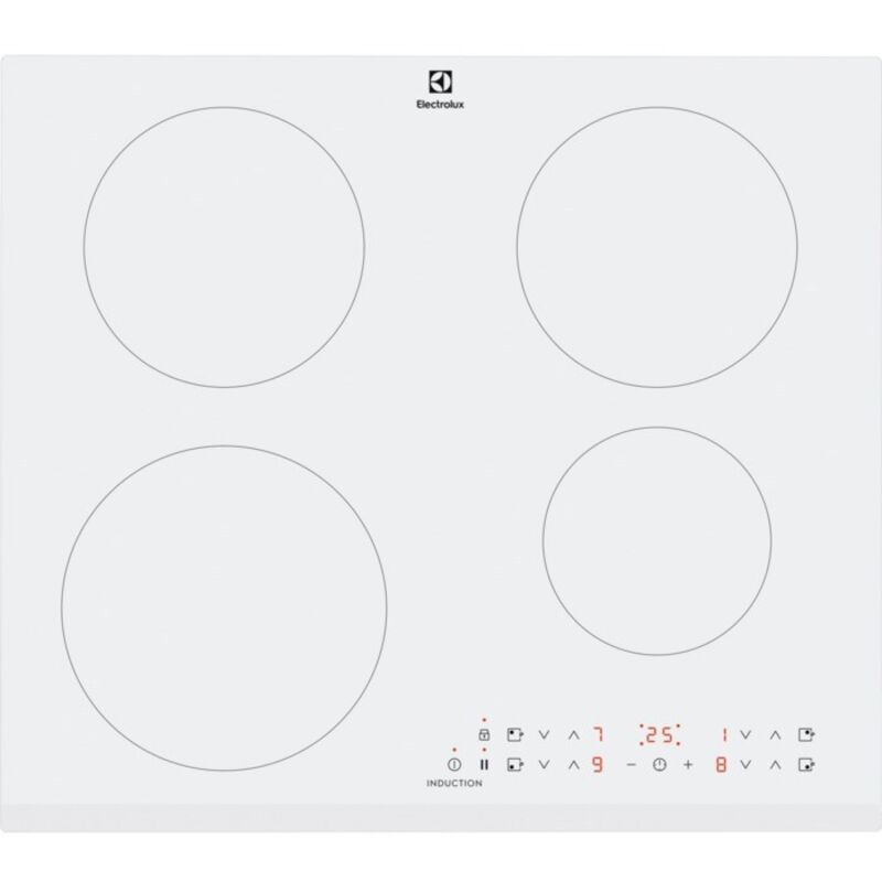 Electrolux - lir60430bw plaque de cuisson blanche encastrée 60 cm zone plaque à induction 4 zone(s).