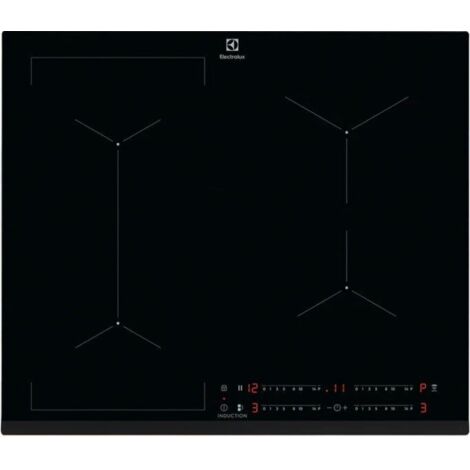 Electrolux Piano Cottura CIL63443 a Induzione 4 Zone Cottura da 59 cm Colore Nero