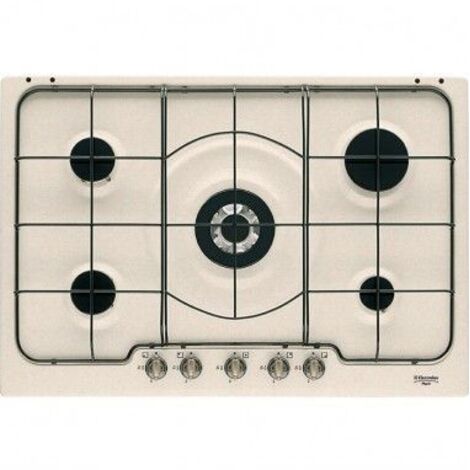 Electrolux Piano Cottura PS750RUV a Gas 5 Fuochi Gas Colore Avena Serie Soft Rustico