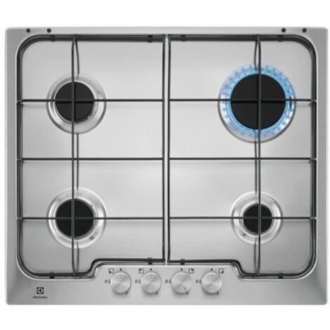 Electrolux Piano Cottura PX640XV a Gas 4 Fuochi da 60 cm Colore Inox Serie Soft