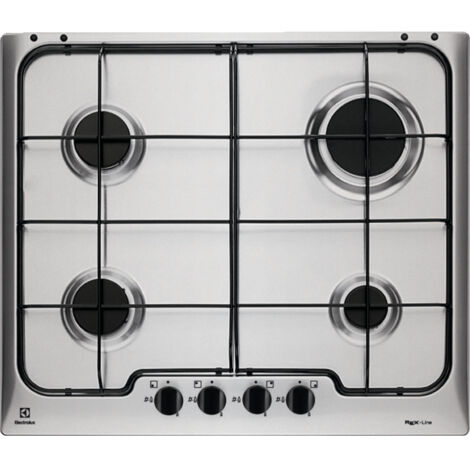 Electrolux Piano Cottura RGG 6242 OOX a Gas 4 Fuochi Gas Colore Acciaio Inox
