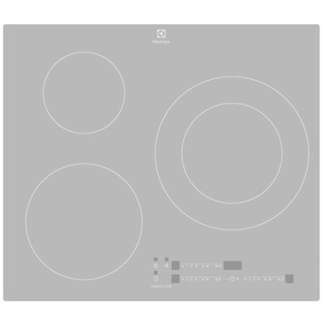 Electrolux – Plaque induction 3 foyers – Puissance 5200 W – Double zone modulable – Dimensions 59x52 cm – Vitrocéramique résistante aux rayures - DIT60342CS