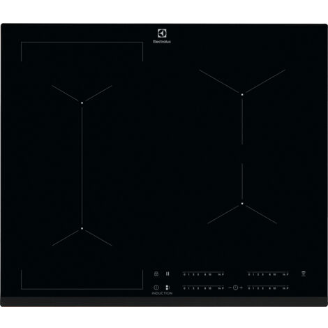 Electrolux – Plaque induction 4 foyers 7200W – Verre vitrocéramique noir – Zone combinable – Fonction Boost et Hob2Hood - EIV63443