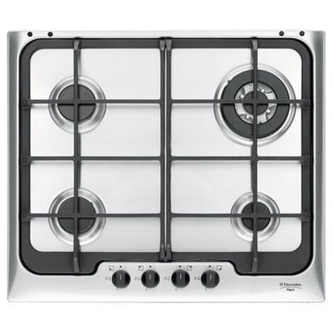Electrolux PX640UOV SoftLine Piano Cottura a Gas 4 Zone Griglie in Ghisa 60 cm Inox