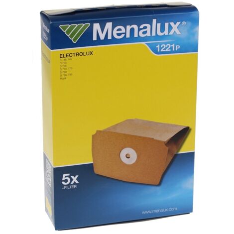 Electrolux - sacchetto aspirapolvere menalux - 1221p 5 sacchetti + 1mf - 9001966440 - 7321429528221