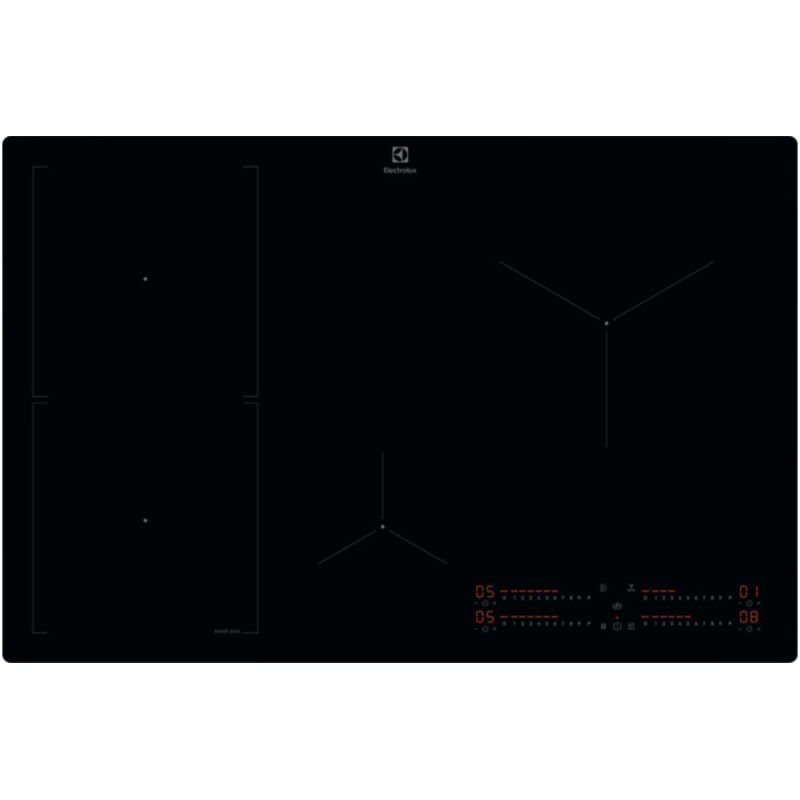 Electrolux Schwarz Serie 700 Kis82453i Integriert 77 Cm Zonen-Induktionskochfeld 4 Zone(N)