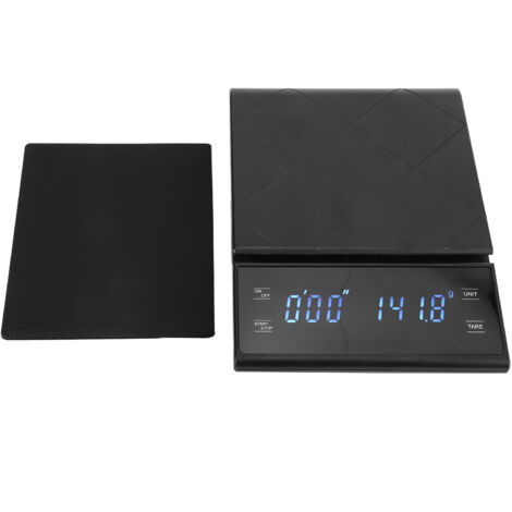 Electronic Coffee Scale Digital Kitchen Baking Scales with Timer LCD Display 0.1g‑3kg