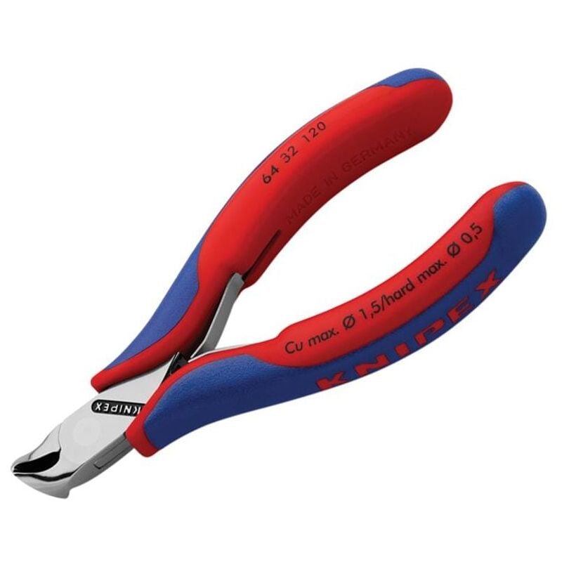 Knipex - 64 32 120 Electronics Oblique End Cutting Nippers 120mm KPX6432120