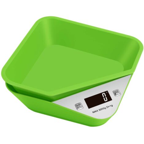 Electronic Kitchen Scale, High Precision Multifunctional Digital Food Kitchen Scale with Removable Bowls and LCD Display, Max. 5 kg