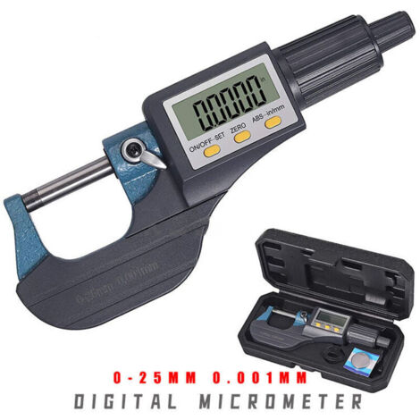 Electronic micrometer, wall thickness micrometer, digital micrometer 0-25mm 0.001mm