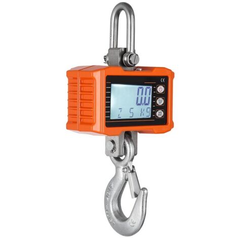 Electronic Scale 1000 kg / 2000 lb Industrial Digital Crane Scale with Hook