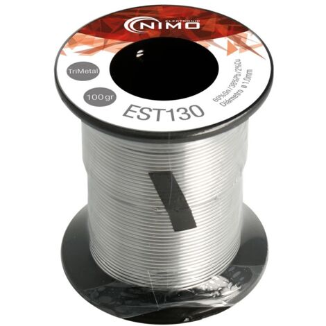 ELECTRONICA ESTAÑO 60%Sn/38%Pb 1.0mm.(CARRETE 100GR.