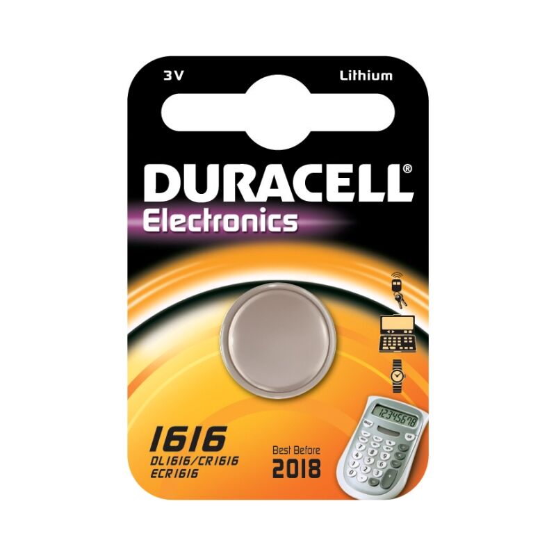 Duracell - Electronics CR1616 3V Pile bouton Pile au lithium Piles