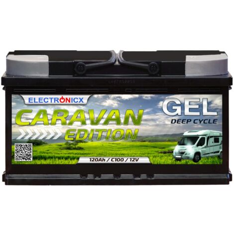 Electronicx Caravan Edition Gel Batterie 120 AH 12V Wohnmobil Boot Versorgung