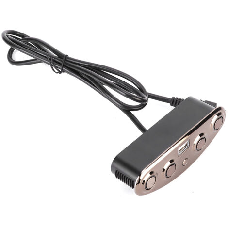 Electroplated Button Socket Charger USB Sofa Charger USB Charging Handle with 5‑Button