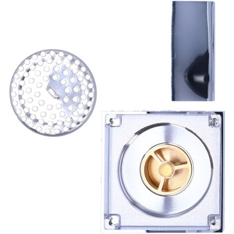 Electroplating Floor Drain Copper Floor Drain Strainer for Kitchen Bathroom Balcony