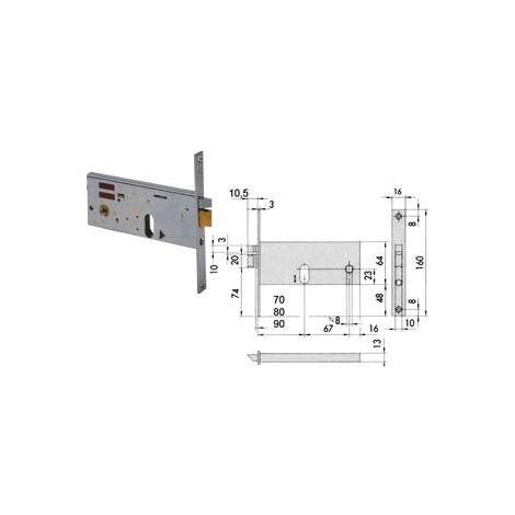 Électroserrure Inf.Fasce All 14510-70-0 Cisa