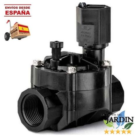Electroválvula de riego 1'' 24V 100HV Rain Bird, rosca hembra. Funciona con programadores eléctricos