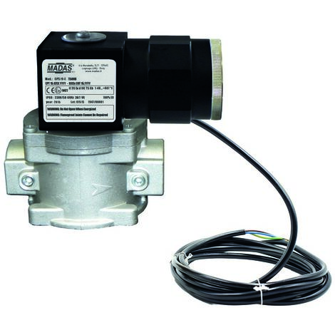 Electroválvula gas normalmente cerrada atex con rearme automático 500 mbar ev-1 nc eex dn25- 1" p.max1bar 230vac ev04e t5108
