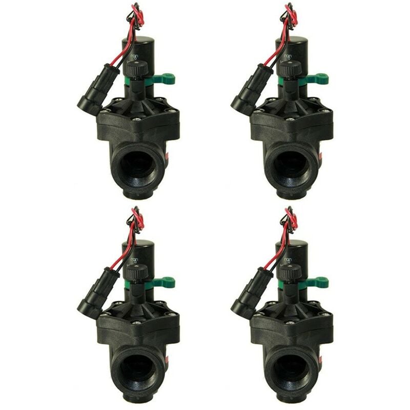 

Electroválvula RN 150 9V 3/4” con regulador de caudal (Pack x 4) - Rain