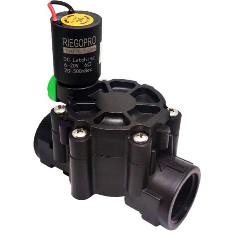 Electroválvula Riegopro RP-100 1" 9V D.C. con apertura y cierre Manual - Automático