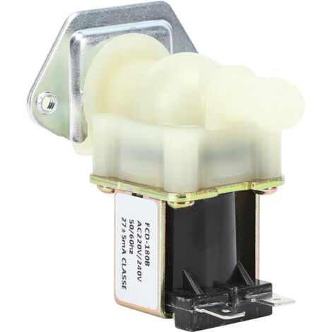 Électrovanne 1/2 pouce, entrée simple en plastique, pour usage domestique 220V, pression 0.02-0.8 MPa