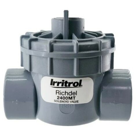 Électrovanne 2400 MT à couvercle vissé – Raccord 1' BSP femelle – Membrane en Santoprène à doubles lèvres – Installation facile – Irritrol