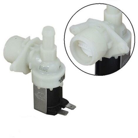 Electrovanne 1 voie 90° Dim 12mm (481228128393, AS0012842) Lave-vaisselle SANGIORGIO, APPEL, URANIA, OCEAN, WESTINGHOUSE, EDESA, FRANCIA, BRANDT, ELECTROLUX, TECNOLEC, HIGHONE, COLDIS, ZANKER, EDEDA,
