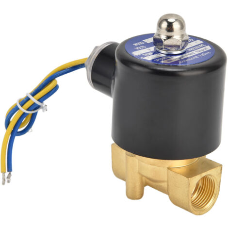 Électrovanne 2/2 normalement fermée en laiton G3/8, 24V AC, pour eau, air, huile, membrane durable