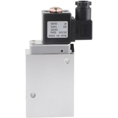 Électrovanne 2 positions 3 voies à commande unique 12mm 12V DC pour contrôle directionnel