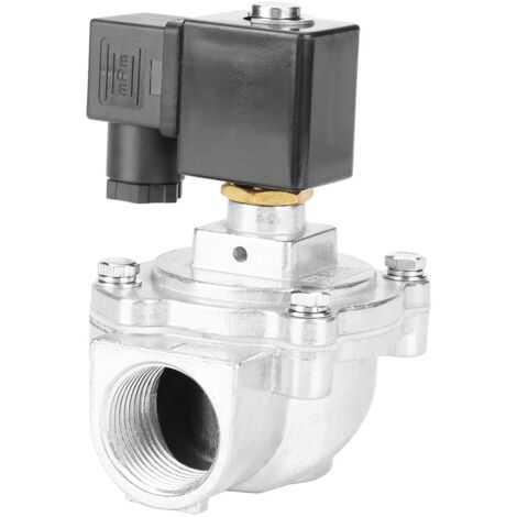 Électrovanne à impulsions à angle droit 2 voies DMF - Z -25, commande électromagnétique, bonne étanchéité, installation facile, résistante à l'humidité et à la corrosion, pour (24 V)
