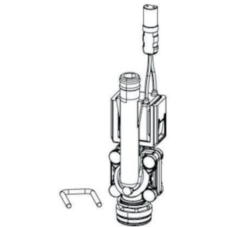 Electrovanne axiale 6 V, avec support de montage SCHELL