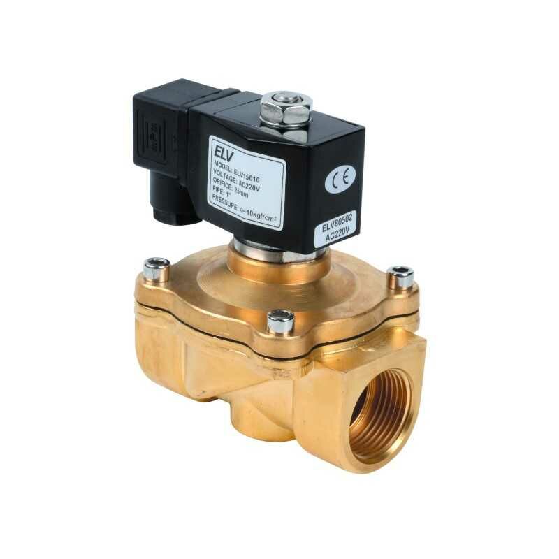 ELV - Electrovanne bronze eau air fioul 1'' nf action directe