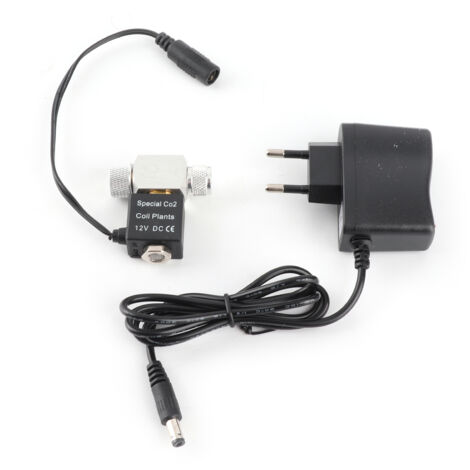 Électrovanne CO2 pour aquarium 12V silencieuse en alliage d'aluminium filetage M101