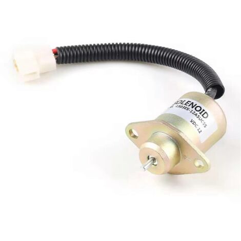 Électrovanne d'arrêt de carburant 12 V 1503ES-12A5UC5S SA-4569-T pour Kubota (voir illustration)