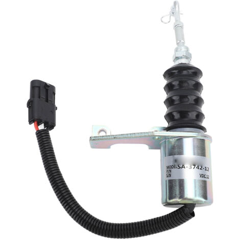 Électrovanne d'arrêt de carburant 12 V CC, alliage d'aluminium, norme OEM, haute durabilité SA 3742 12 pour Deutz